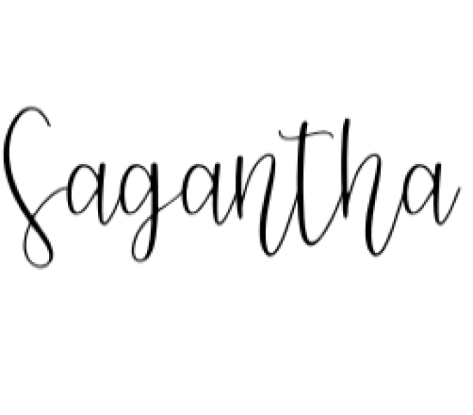 Sagantha Font Preview