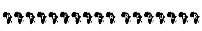 Play Africa Font Preview