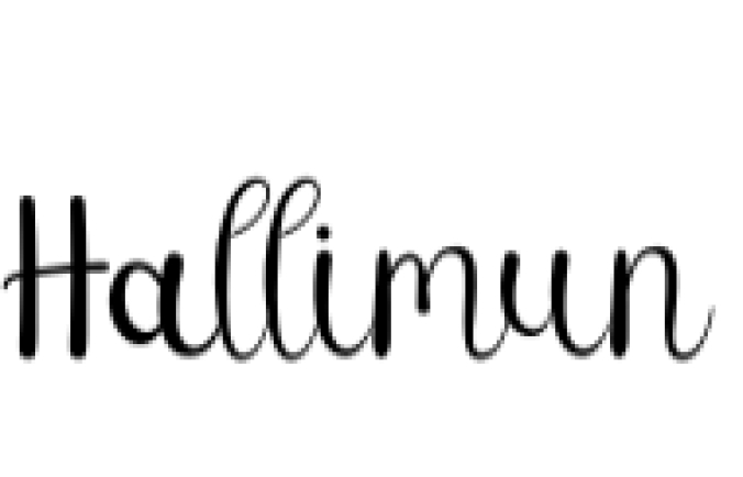 Hallimun Font Preview