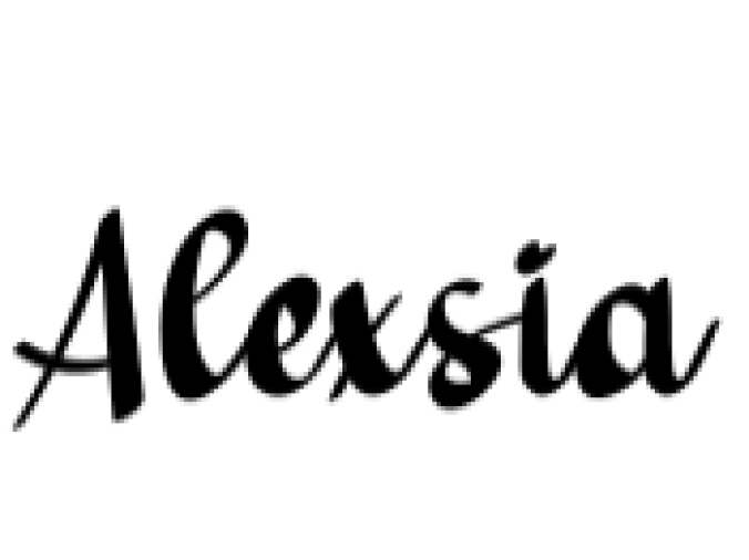 Alexsia Font Preview