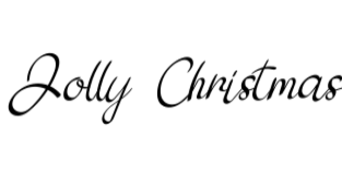 Jolly Christmas Font Preview