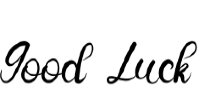 Good Luck Font Preview