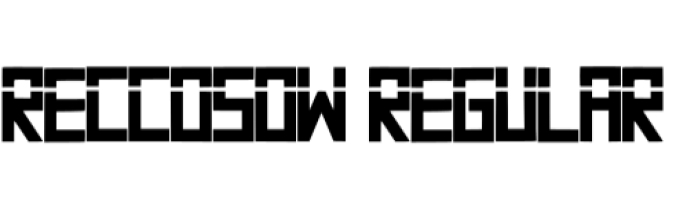 Reccosow Font Preview