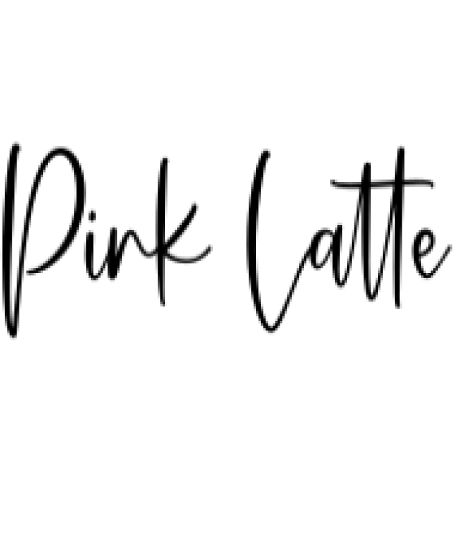 Pink Latte Font Preview