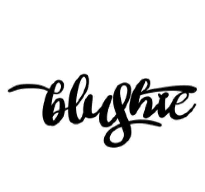 Blushie Font Preview