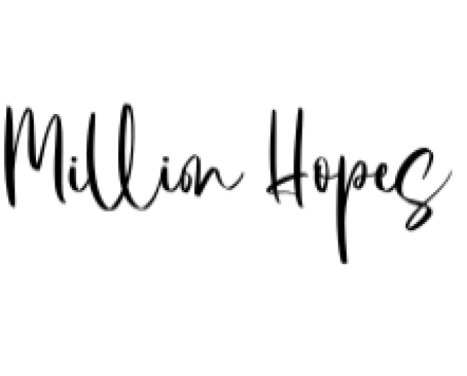Million Hopes Font Preview