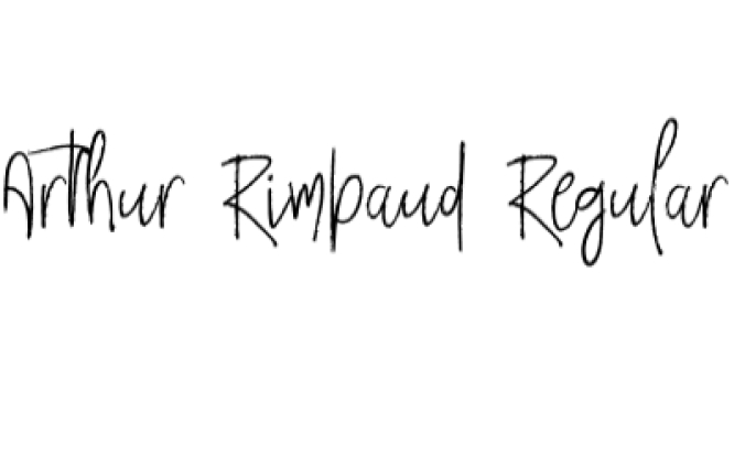 Rimbaud Font Preview