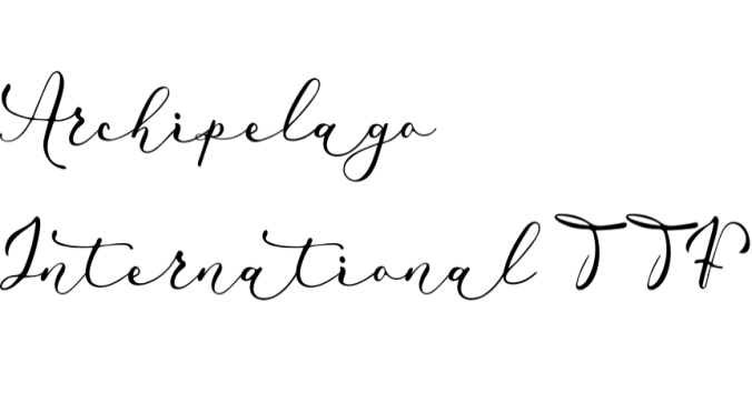 Archipelago Font Preview
