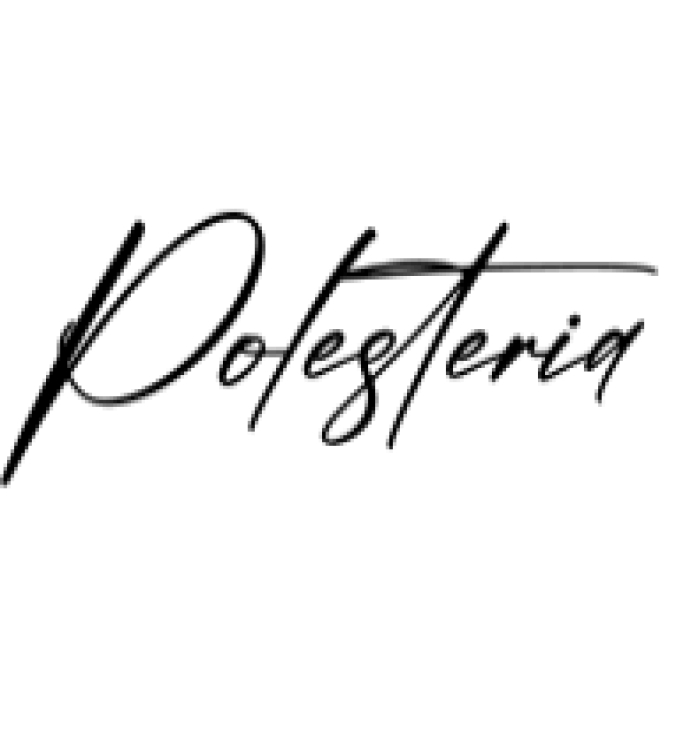 Polesteria Font Preview