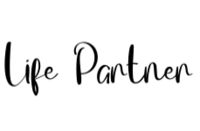 Life Partner Font Preview