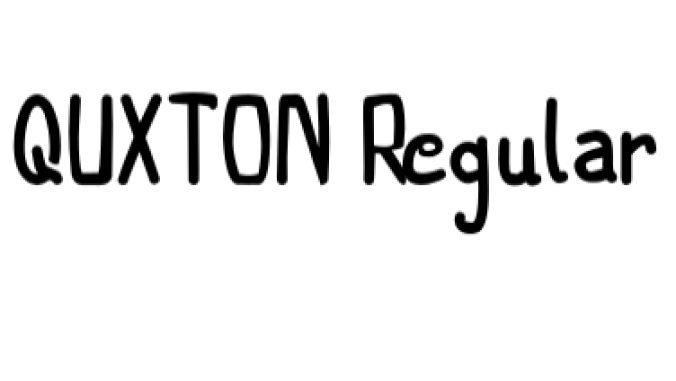 Quxton Font Preview