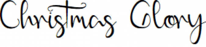 Christmas Glory Font Preview