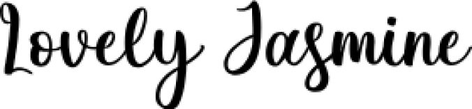 Lovely Jasmine Font Preview