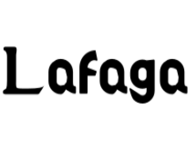 Lafaga Font Preview