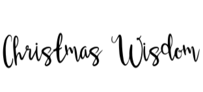 Christmas Wisdom Font Preview