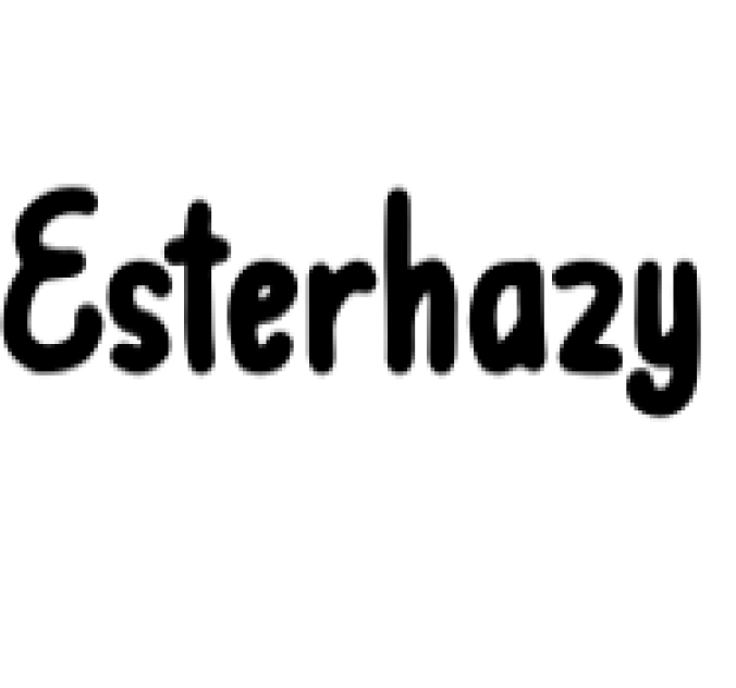 Esterhazy Font Preview