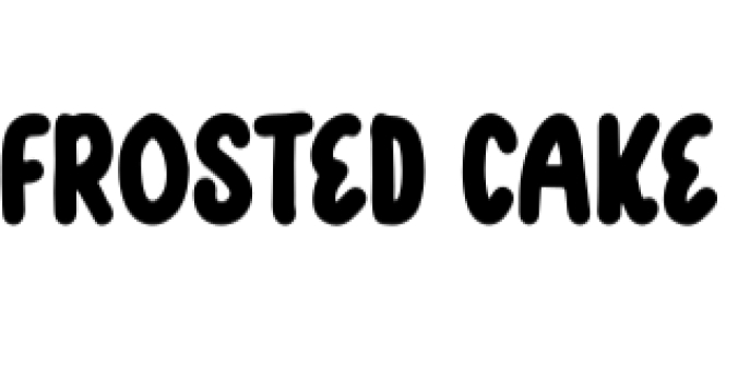 Frosted Cake Font Preview