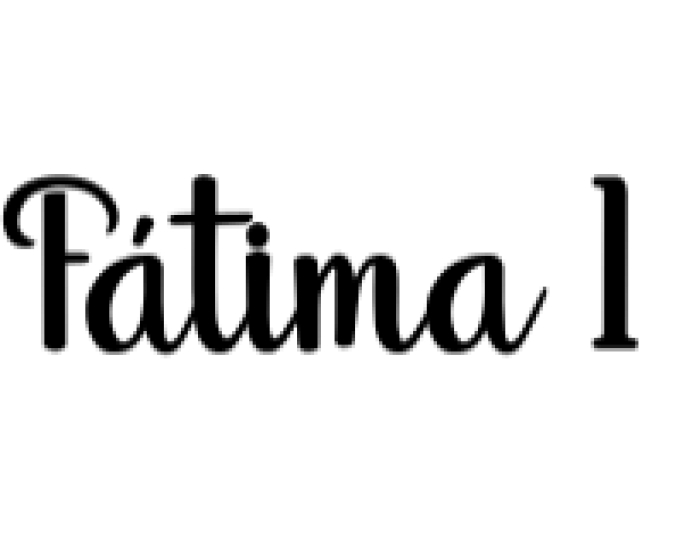 Fátima Font Preview