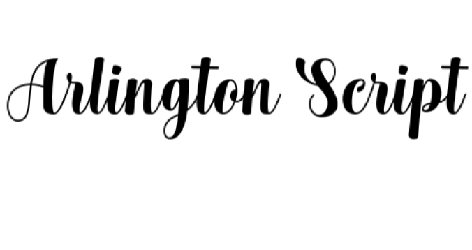 Arlington Script Font Preview