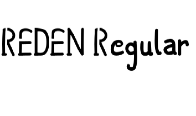 Reden Font Preview