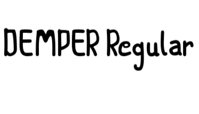Demper Font Preview