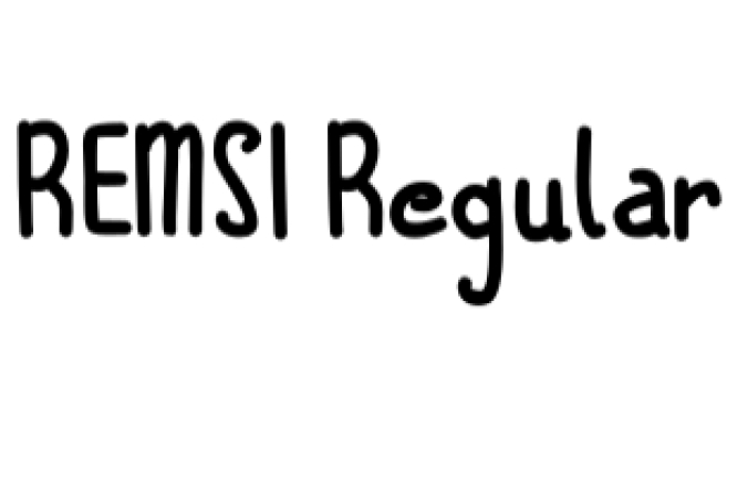 Remsi Font Preview
