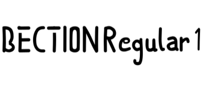 Bection Font Preview