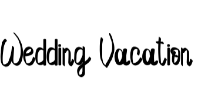 Wedding Vacation Font Preview