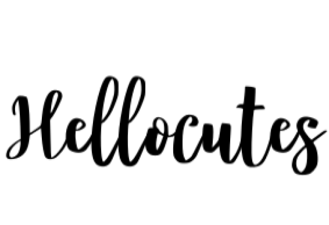Hellocute Font Preview
