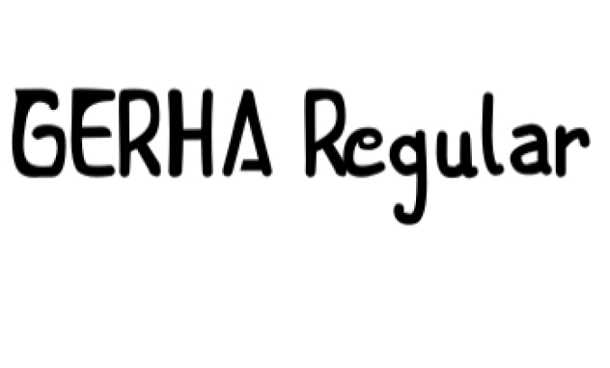 Gerha Font Preview
