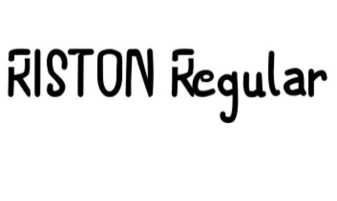 Riston Font Preview