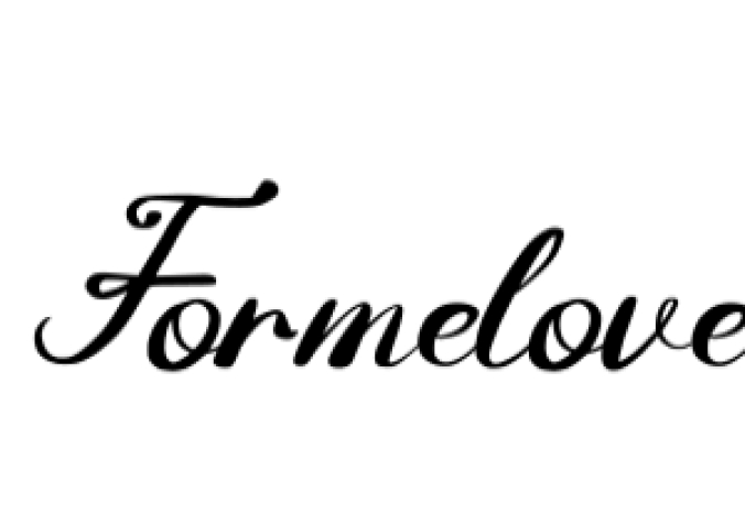Formelove Font Preview