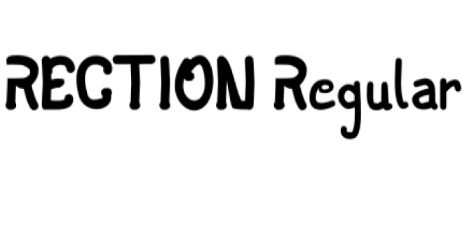Rection Font Preview