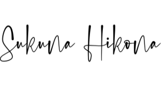 Sukuna Hikona Font Preview