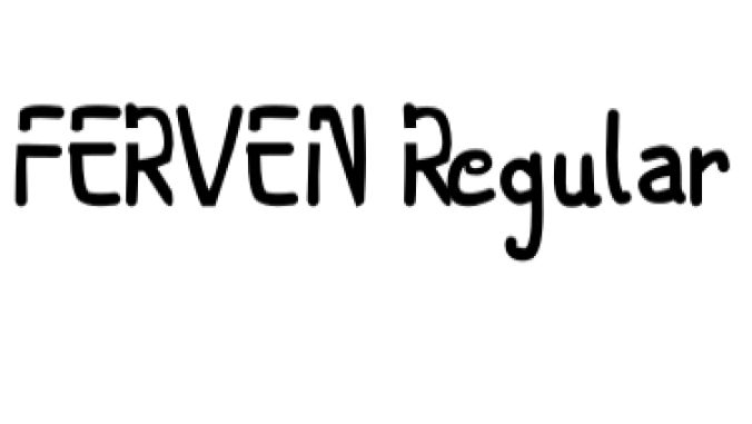 Ferven Font Preview