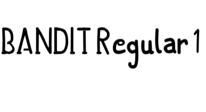 Bandit Font Preview
