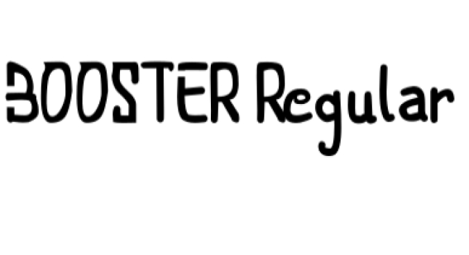Booster Font Preview