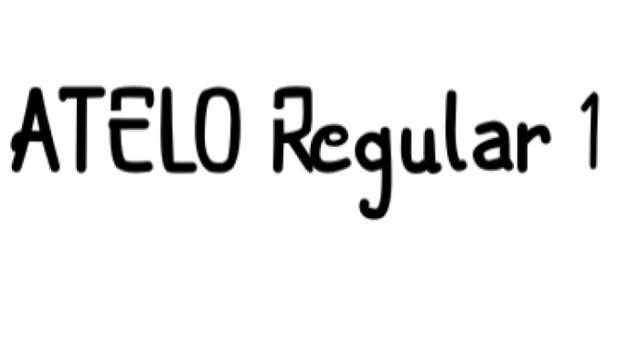 Atelo Font Preview