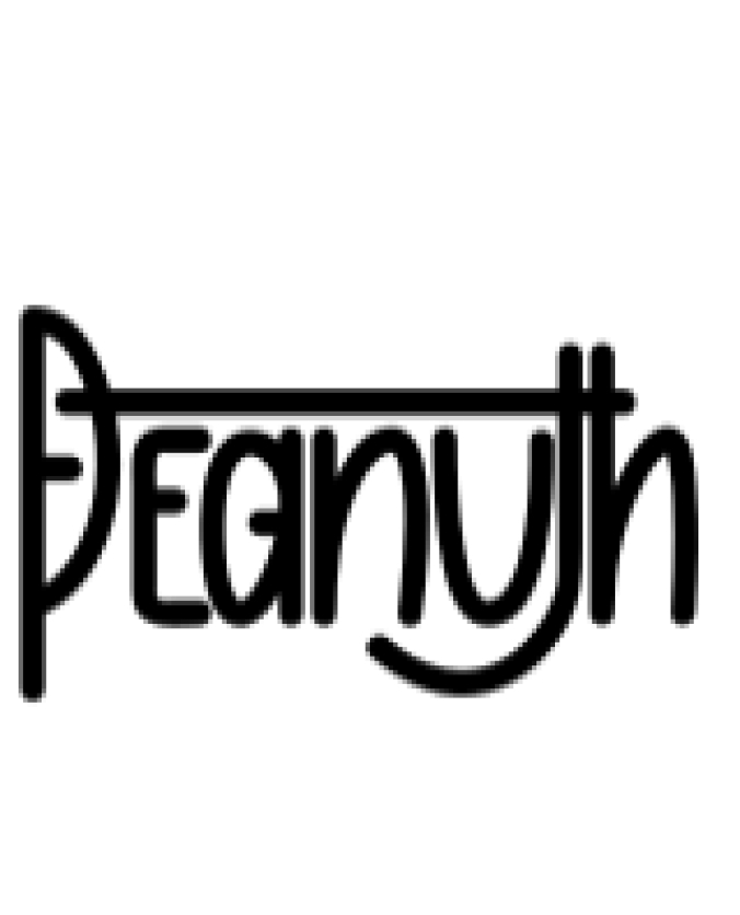 Peanuth Font Preview