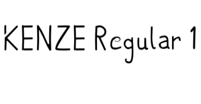 Kenze Font Preview