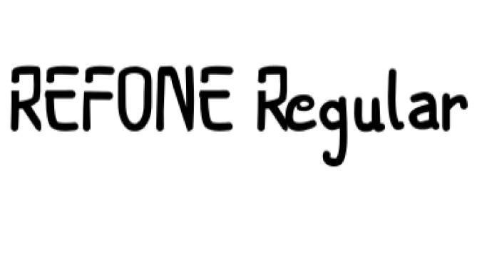 Refone Font Preview