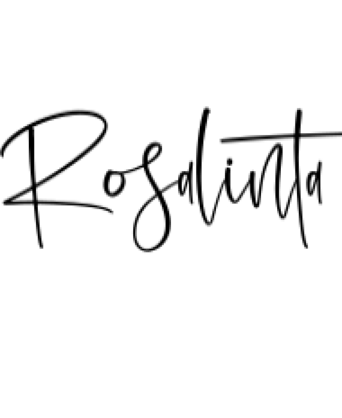Rosalinta Font Preview