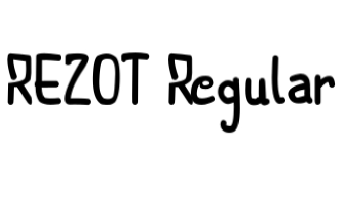 Rezot Font Preview