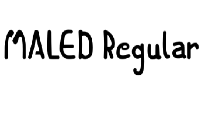 Maled Font Preview