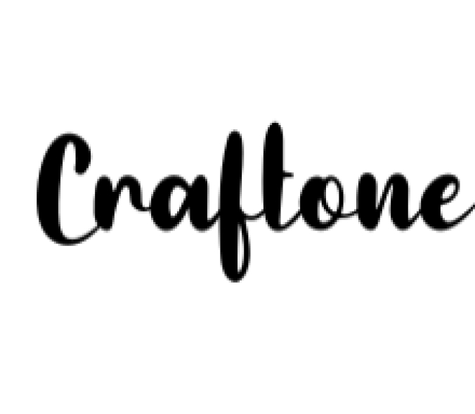 Craftone Font Preview