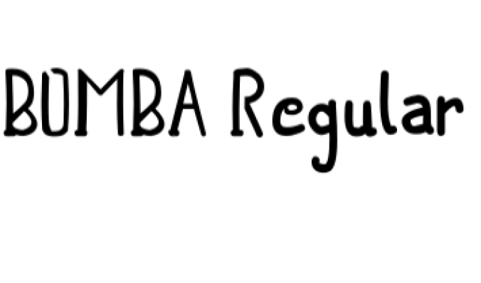 Bomba Font Preview