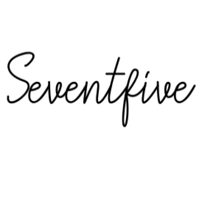 Seventfive Font Preview