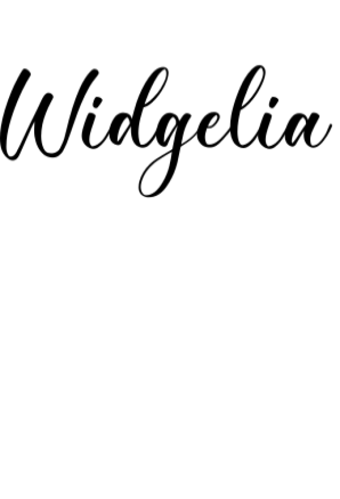 Widgelia Font Preview