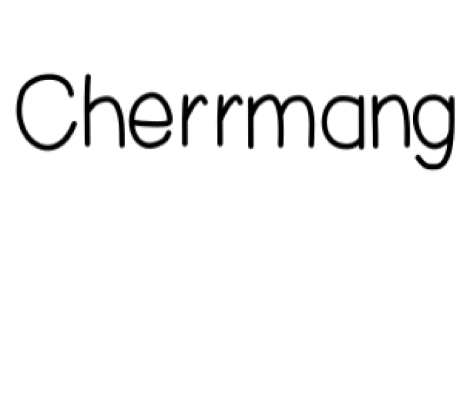 Cherrmang Font Preview