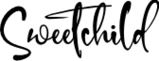 Sweetchild Font Preview
